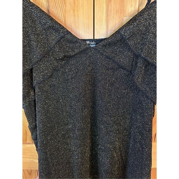 Deb black gold metallic Cami size 2X NWT (0812) - Picture 2 of 4